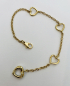 Preview: Gold Armband 750 GG 0,08 ct Brill.